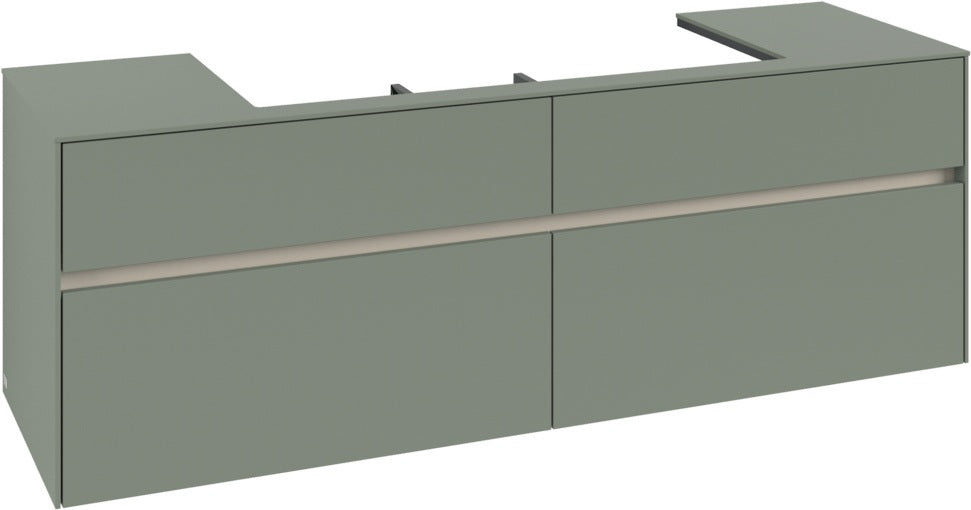 Villeroy & Boch Waschtischunterschrank Collaro C031 B0 1600 mm White Oak mit Beleuchtung