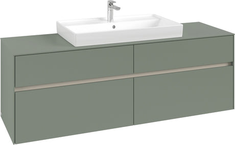 Villeroy & Boch Waschtischunterschrank Collaro C028 B0 1600 mm White Oak mit LED-Beleuchtung und SoftClosing