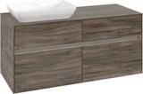 Villeroy & Boch Waschtischunterschrank Collaro C113 B0 1200 mm Stone Oak mit LED-Beleuchtung und 4 Auszügen
