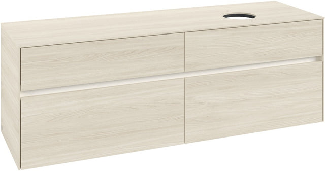 Villeroy & Boch Waschtischunterschrank Collaro C051 B0 1600 mm White Oak mit Beleuchtung und SoftClosing