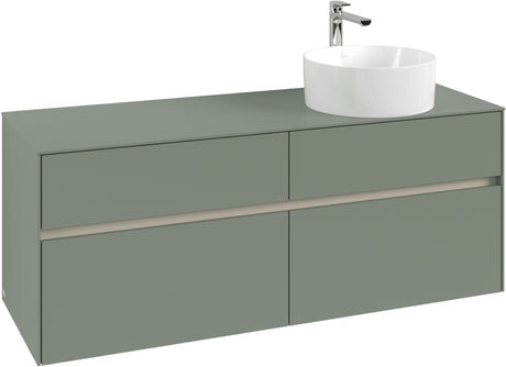 Villeroy & Boch Waschtischunterschrank Collaro C047 B0 1400 mm White Oak mit Beleuchtung