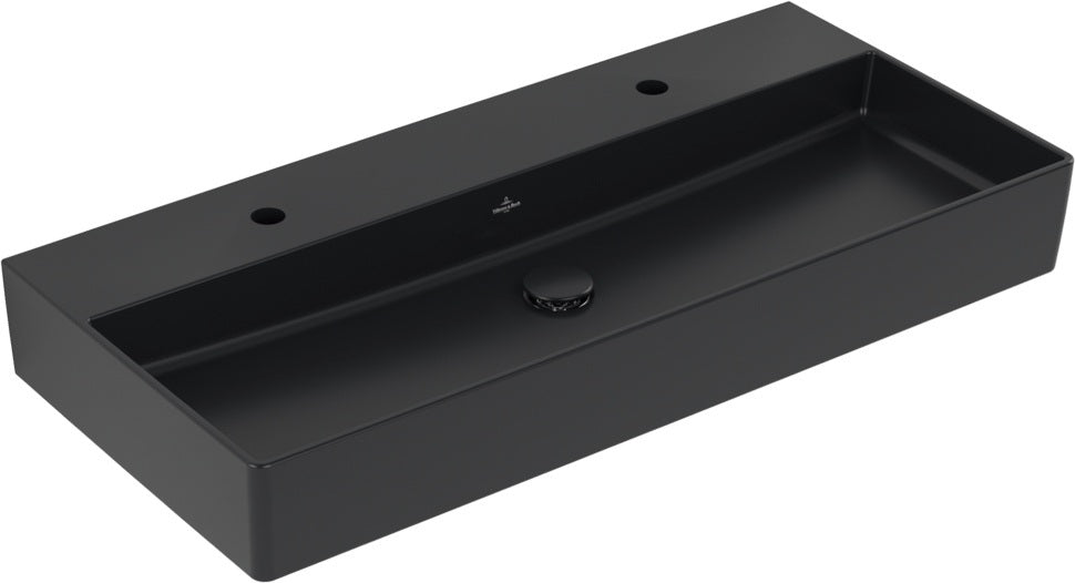 Villeroy & Boch Memento 2.0 Wandwaschbecken 1000 mm Pure Black CeramicPlus
