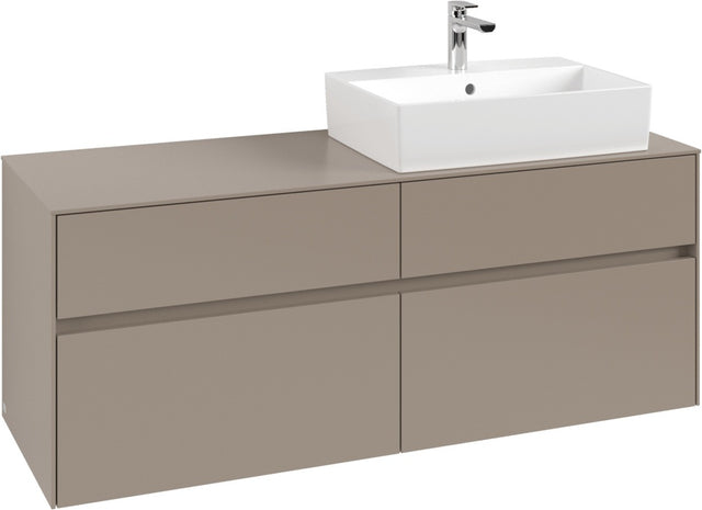 Villeroy & Boch Waschtischunterschrank Collaro C133 1400 mm Taupe mit SoftClosing