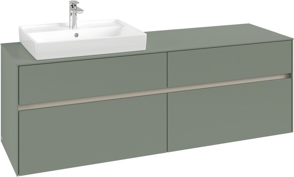 Villeroy & Boch Waschtischunterschrank Collaro C022 B0 1600 mm White Oak mit LED-Beleuchtung