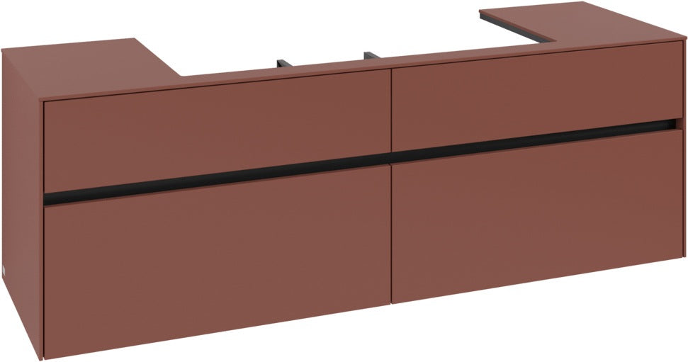 Villeroy & Boch Waschtischunterschrank Collaro C031 B0 1600 mm White Oak mit Beleuchtung