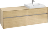 Villeroy & Boch Waschbeckenunterschrank Collaro Nordic Oak 1600 mm mit 4 Auszügen und SoftClosing