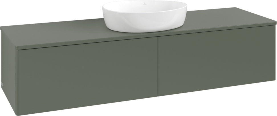 Villeroy & Boch Waschbeckenunterschrank Antao L36010 1600 mm Leaf Green Matt mit LED-Beleuchtung