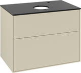 Villeroy & Boch Waschtischunterschrank Finion G8720 mit Beleuchtung und SoftClosing in Glossy White Lacquer