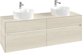 Villeroy & Boch Waschtischunterschrank Collaro C052 1600 mm White Oak – 4 Auszüge, SoftClosing, wandmontiert