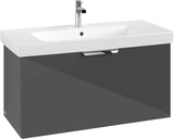 Villeroy & Boch Möbelset LineUp 1000 mm mit Spiegelschrank Arizona Oak – Komplettbad