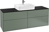 Villeroy & Boch Finion Waschtischunterschrank 1600 mm Anthrazit Matt mit Beleuchtung