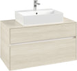 Villeroy & Boch Waschtischunterschrank Collaro C12500 1000 mm White Oak – 2 Auszüge, SoftClosing