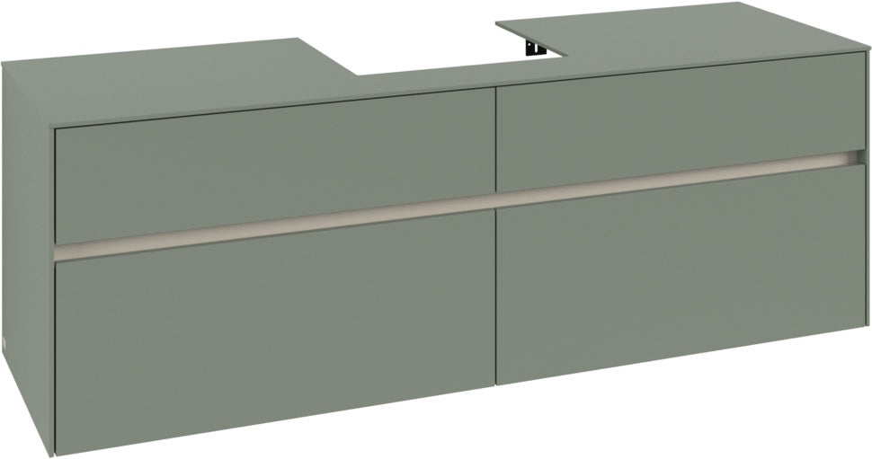 Villeroy & Boch Waschtischunterschrank Collaro C077 B0 1600 mm White Oak mit Beleuchtung und SoftClosing