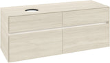 Villeroy & Boch Waschbeckenunterschrank Collaro C046 B0 1400 mm White Oak mit Beleuchtung