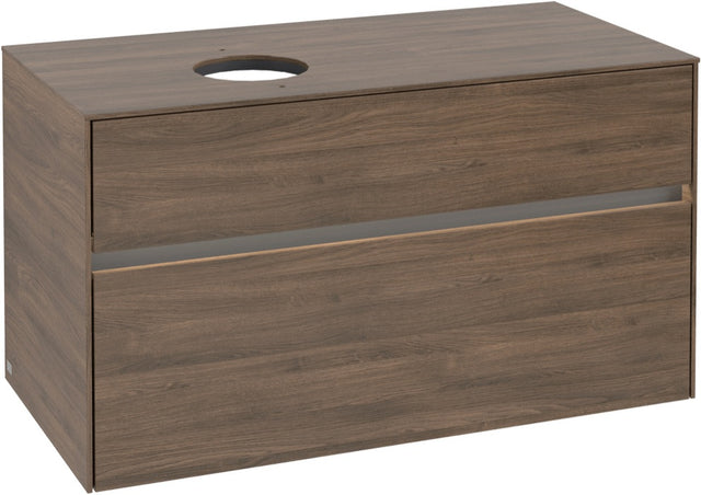 Villeroy & Boch Waschtischunterschrank Collaro C039 B0 1000 mm Arizona Oak mit Beleuchtung