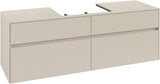 Villeroy & Boch Waschtischunterschrank Collaro C025 B0 1600 mm Cashmere Grey mit Beleuchtung und SoftClosing