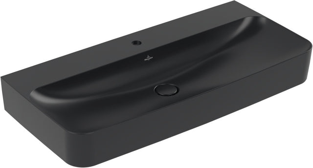 Villeroy & Boch Finion Wandwaschbecken 1000 mm Pure Black CeramicPlus TitanCeram