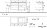 Villeroy & Boch Waschtischunterschrank Collaro C083 B0, 1200 mm, White Oak, mit Beleuchtung und SoftClosing