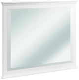 Villeroy & Boch Hommage Wandspiegel 685 x 740 mm White Matt Lacquer / Black Marble