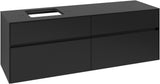 Villeroy & Boch Waschtischunterschrank Collaro C13500VL 1600 mm Volcano Black mit 4 Auszügen