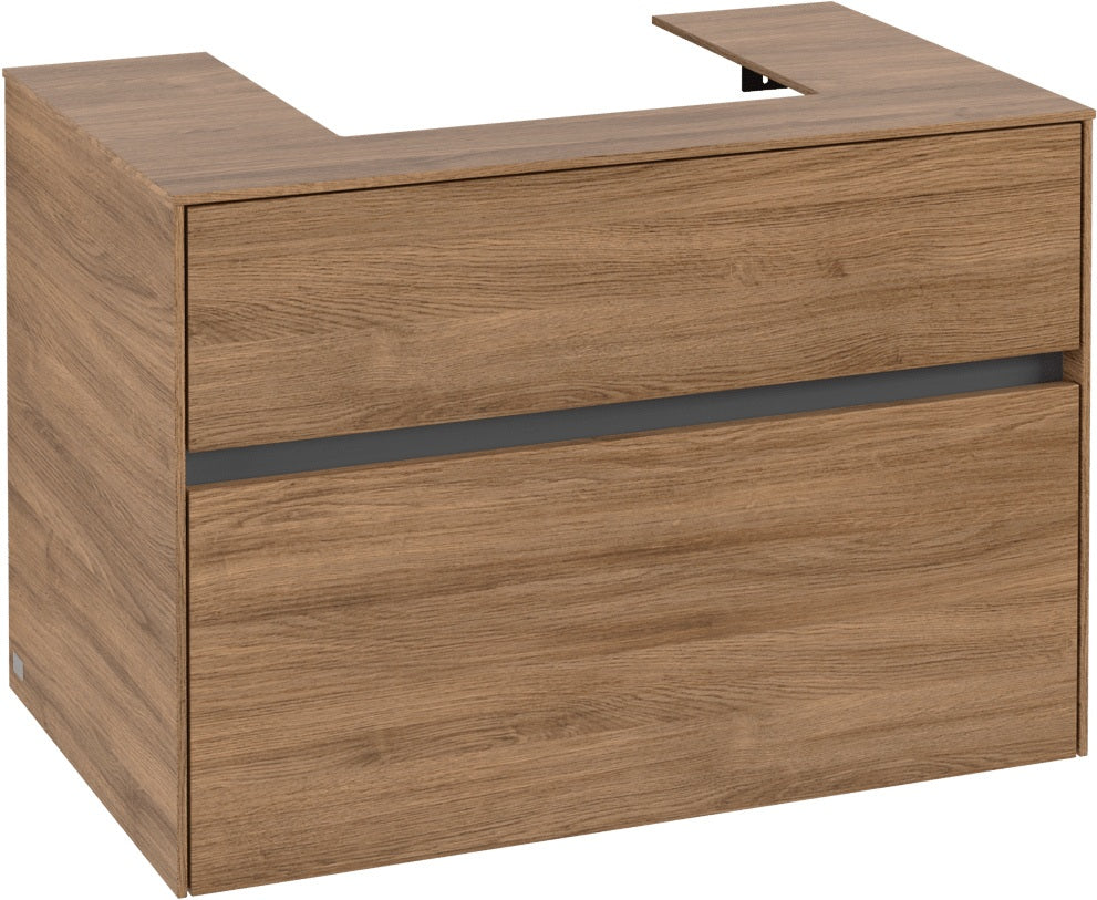 Villeroy & Boch Waschbeckenunterschrank Collaro C069 Kansas Oak 800 mm mit SoftClosing