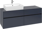 Villeroy & Boch Waschbeckenunterschrank Collaro C132 B0 1400 mm White Oak mit Beleuchtung