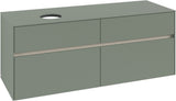 Villeroy & Boch Waschbeckenunterschrank Collaro C046 B0 1400 mm White Oak mit Beleuchtung