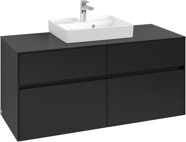 Villeroy & Boch Waschtischunterschrank Collaro C070 Volcano Black 1200 mm mit 4 Auszügen
