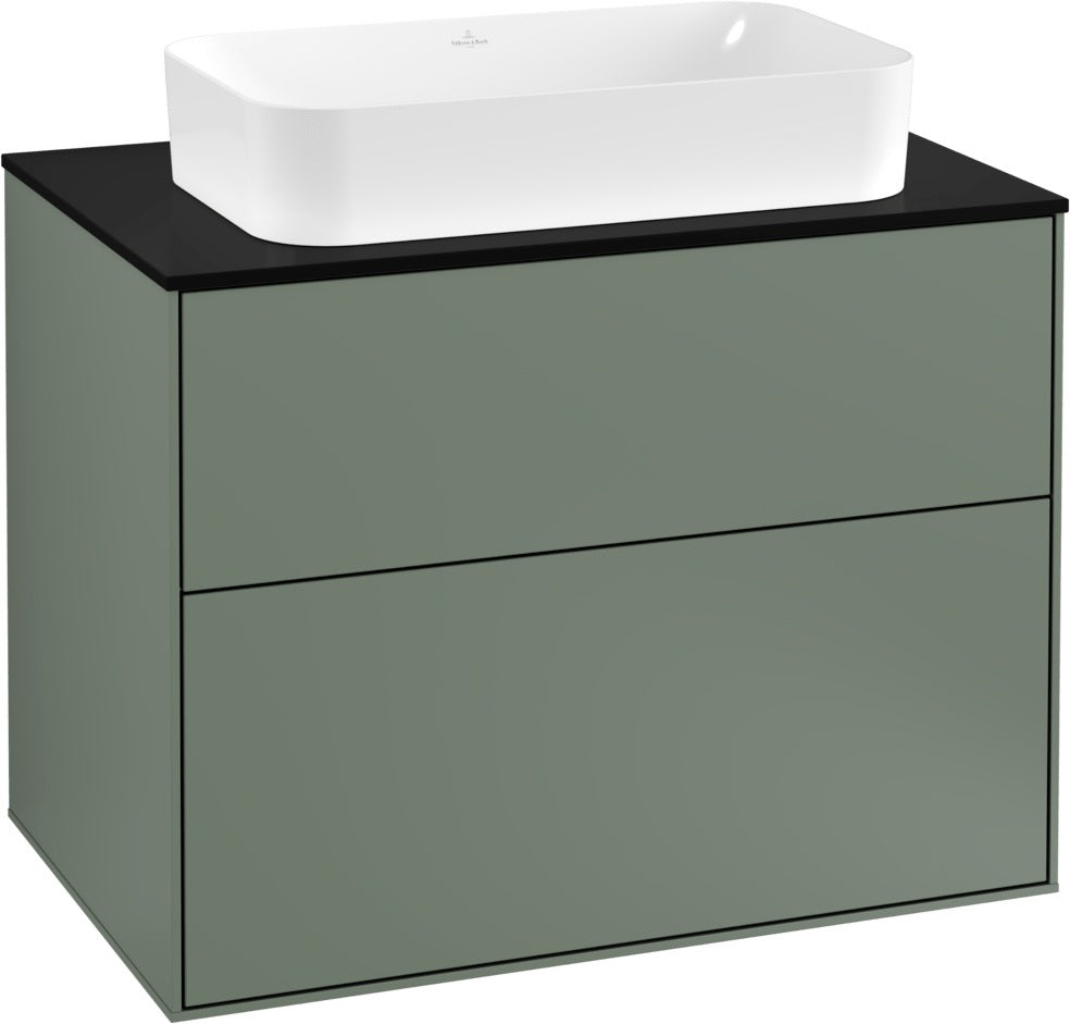 Villeroy & Boch Finion Waschtischunterschrank 800 mm Anthracite Matt Lack – mit Push-to-Open