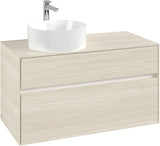 Villeroy & Boch Waschtischunterschrank Collaro C039 B0 1000 mm White Oak mit Beleuchtung