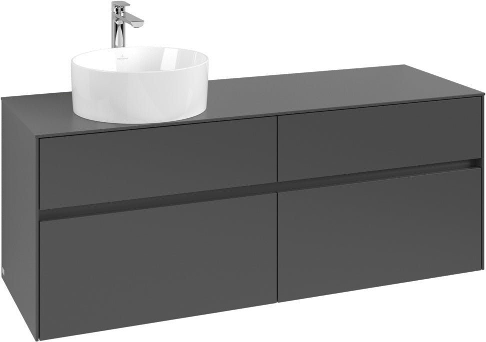 Villeroy & Boch Waschbeckenunterschrank Collaro C046 B0 1400 mm White Oak mit Beleuchtung