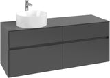Villeroy & Boch Waschbeckenunterschrank Collaro C046 B0 1400 mm White Oak mit Beleuchtung