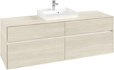 Villeroy & Boch Waschtischunterschrank Collaro C077 B0 1600 mm White Oak mit Beleuchtung und SoftClosing