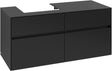 Villeroy & Boch Collaro Waschbeckenunterschrank 1200 mm Volcano Black mit Beleuchtung