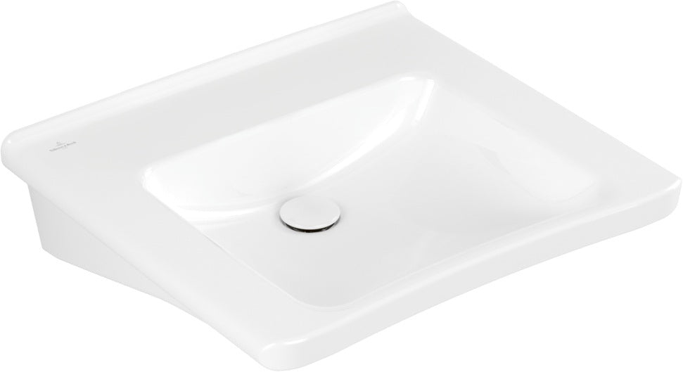 Villeroy & Boch ViCare Wandwaschbecken 600x550mm Rechteck Weiß Alpin – Barrierefrei