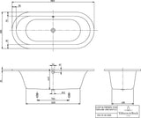Villeroy & Boch Whirlpool Loop & Friends LFO 1800x800 mm Oval mit Special Combipool Active