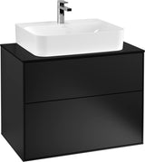 Villeroy & Boch Finion Waschtischunterschrank 800 mm Anthracite Matt mit LED-Beleuchtung