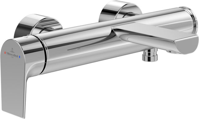 Villeroy & Boch Liberty Einhand-Badewannenarmatur TVT107001000 – Wandmontage, Chrom, AirPlus