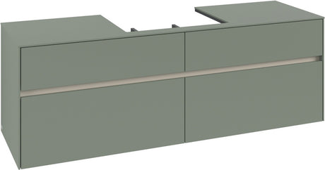 Villeroy & Boch Waschtischunterschrank Collaro C025 B0 1600 mm White Oak mit Beleuchtung