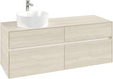 Villeroy & Boch Waschbeckenunterschrank Collaro C046 B0 1400 mm White Oak mit Beleuchtung