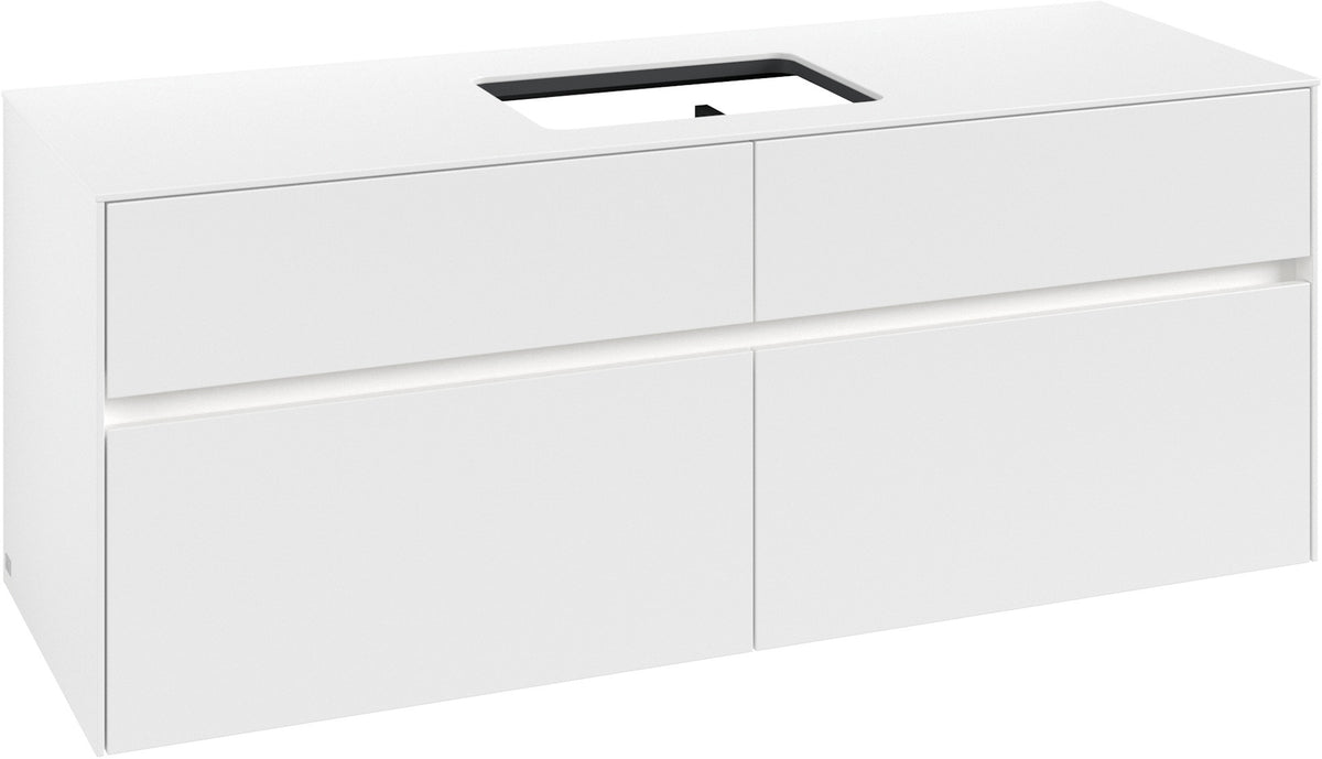 Villeroy & Boch Waschtischunterschrank Collaro C116 B0 1400 mm White Matt mit LED-Beleuchtung