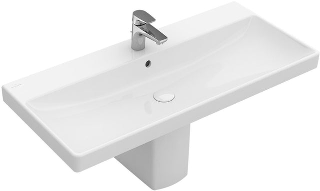 Villeroy & Boch AVENTO Schrankwaschtisch 1000x470 mm weiß alpin, 1 Hahnloch, ohne Überlauf