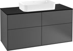 anthrazit / Mitteldichte Faserplatte (MDF) / schwarz