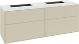 Villeroy & Boch Finion Waschbeckenunterschrank 1600 mm Anthrazit Matt mit LED-Beleuchtung und SoftClosing