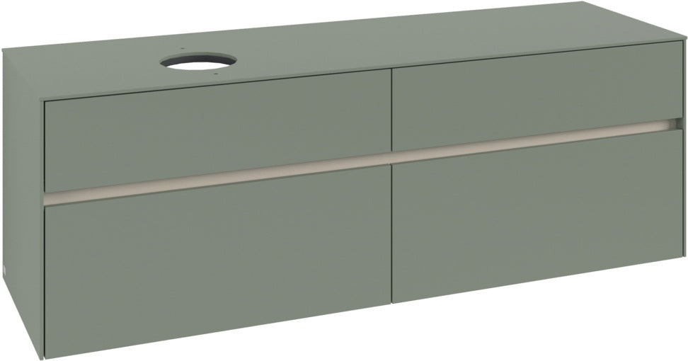 Villeroy & Boch Waschtischunterschrank Collaro C050 B0 1600 mm White Oak mit Beleuchtung