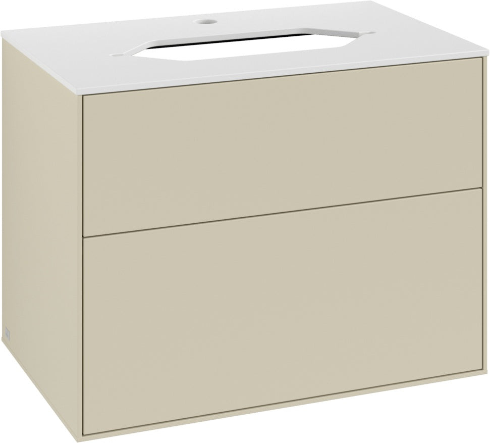 Villeroy & Boch Finion Waschtischunterschrank 800 mm Anthracite Matt mit LED-Beleuchtung