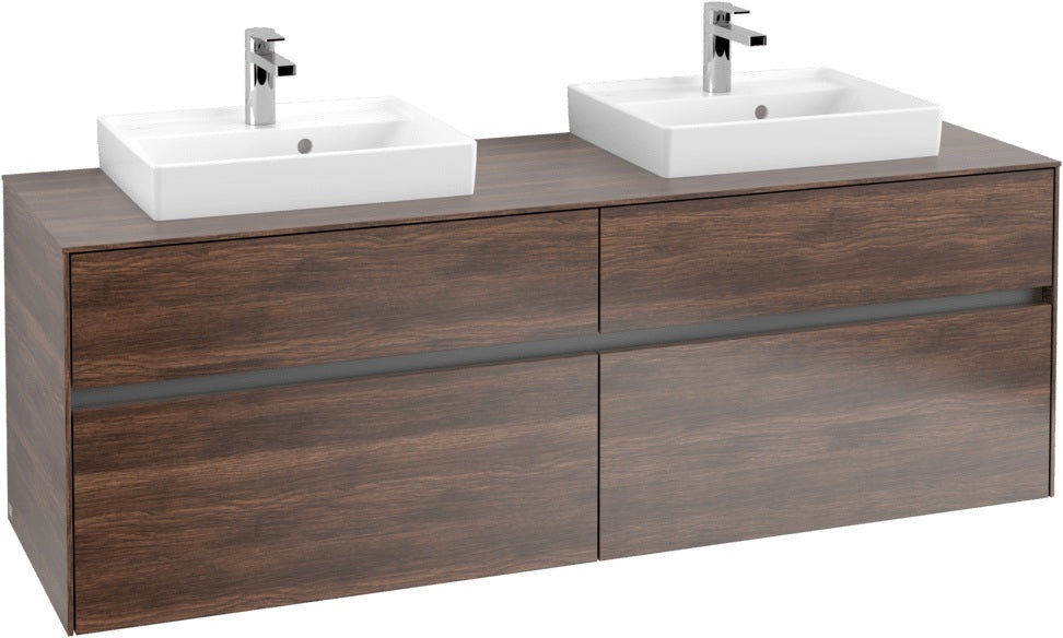 Villeroy & Boch Waschtischunterschrank Collaro C021 B0 1600 mm Arizona Oak mit Beleuchtung