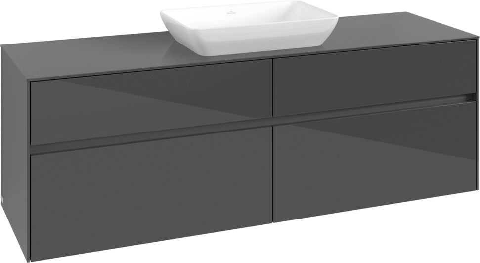 Villeroy & Boch Waschtischunterschrank Collaro C12000 Glossy White 1600 mm mit 4 Auszügen und SoftClosing