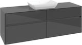 Villeroy & Boch Waschtischunterschrank Collaro C12000 Glossy White 1600 mm mit 4 Auszügen und SoftClosing