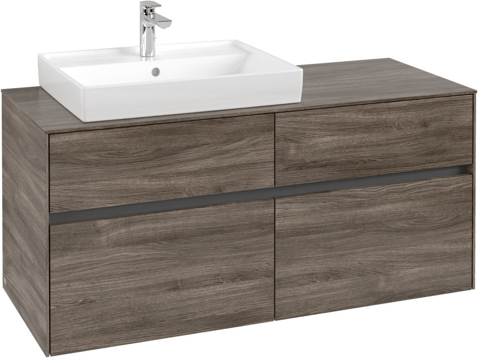 Villeroy & Boch Waschtischunterschrank Collaro C082 1200 mm Stone Oak mit 4 Auszügen und SoftClosing